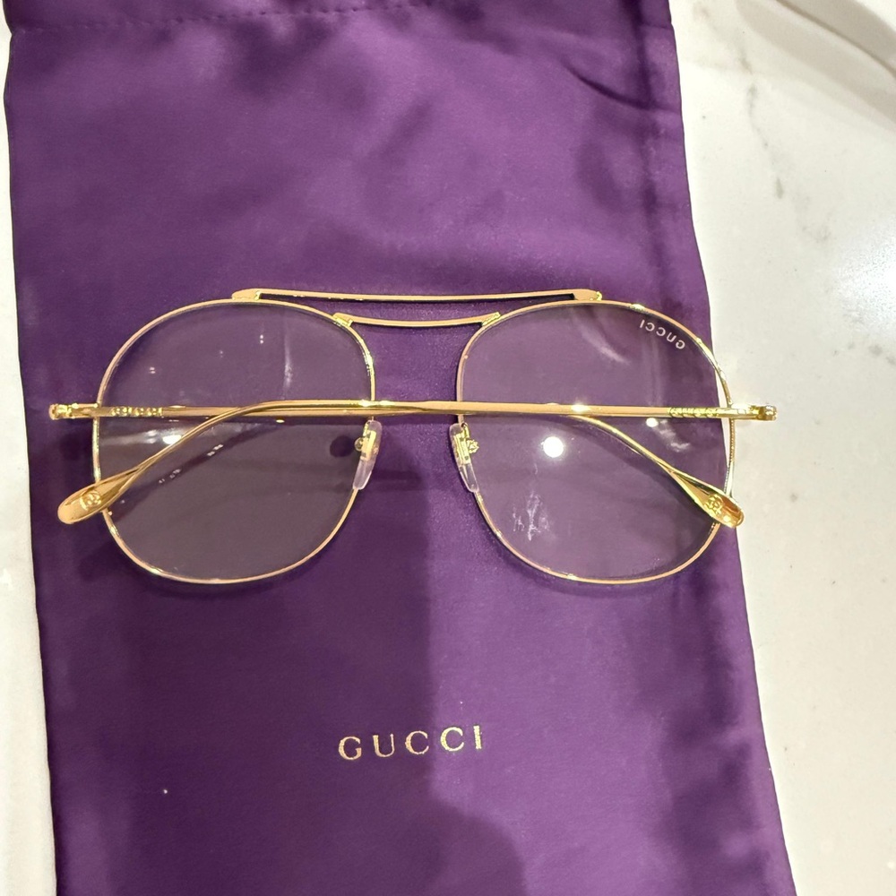 Brand new Gucci GG1479S Gold Aviator Sunglasses - Picture 2 of 7